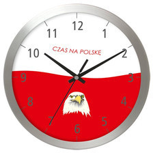 Atrix Zegar aluminiowy Czas na Polskę AL2412CNP