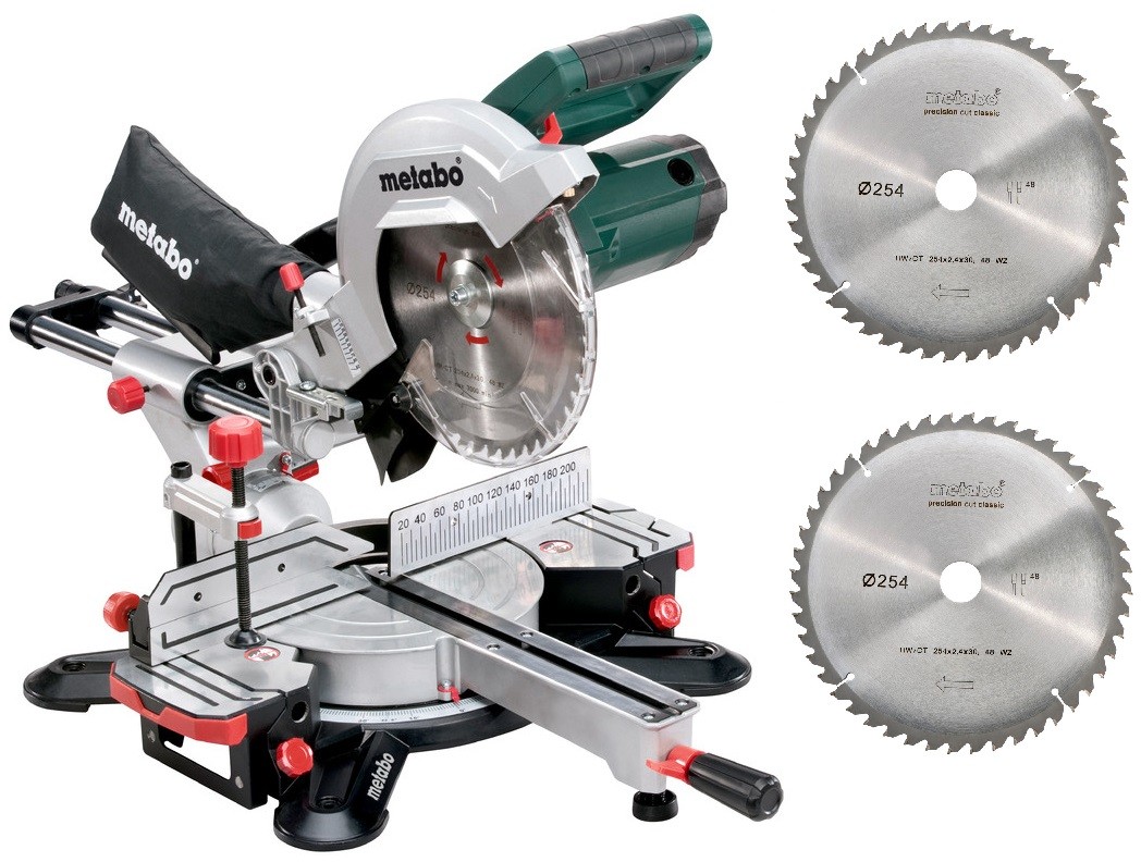 Metabo AUTORYZOWANY DYSTRYBUTOR 24h* PILARKA TARCZOWA (KAPÓWKA) KGS 254 M Z FUNKCJĄ POSUWU + 2 PIŁY TARCZOWE 690828000(me-690828000) 690828000