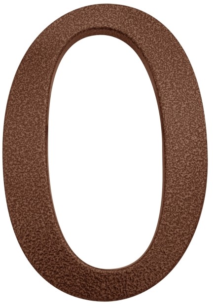 Stahl Cyfra 0  190 mm aluminium złoty brąz