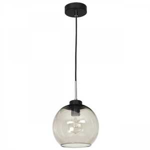 Luminex Bogota 1756 lampa wisząca zwis 1x60W E27 czarna/dymiona