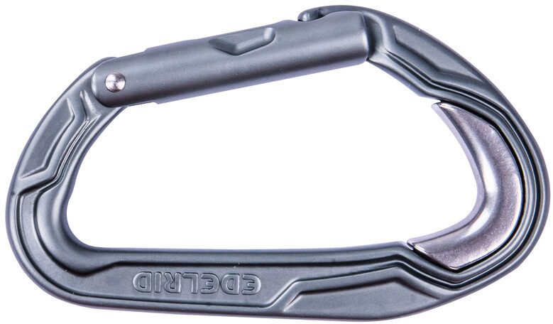 Edelrid Bulletproof Straight Karabinek, slate 2021 Karabinki niezakręcane 73715-663-0