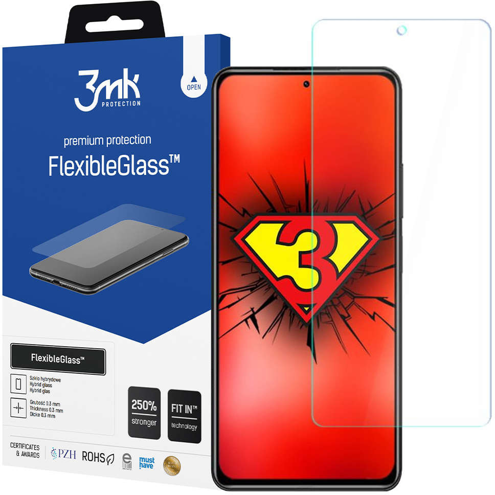 3MK Szkło hybrydowe ochronne Flexible Glass 7H do Xiaomi Mi 11T Mi 11T Pro 11155X10