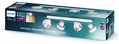 Philips Bukko Plate/Spiral White 4x4.3W Listwa oświetleniowa 915005687901