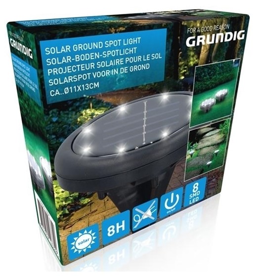 Grundig Grundig - LED Lampa solarna 8xLED