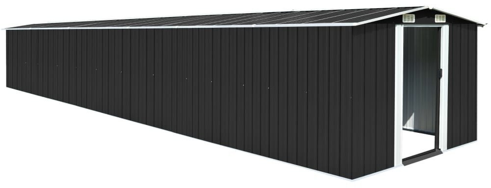 vidaXL Szopa ogrodowa, antracyt, 257x779x181 cm, stal galwanizowana! 47034