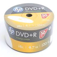 HP Hewlett-Packard Płyty DVD-R 4.7GB x16 WHITE FF InkJet Printable White 50 sztuk HPP1650 (HPP1650+)