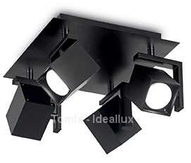 Ideal Lux Plafon Mouse kol czarny 156712)