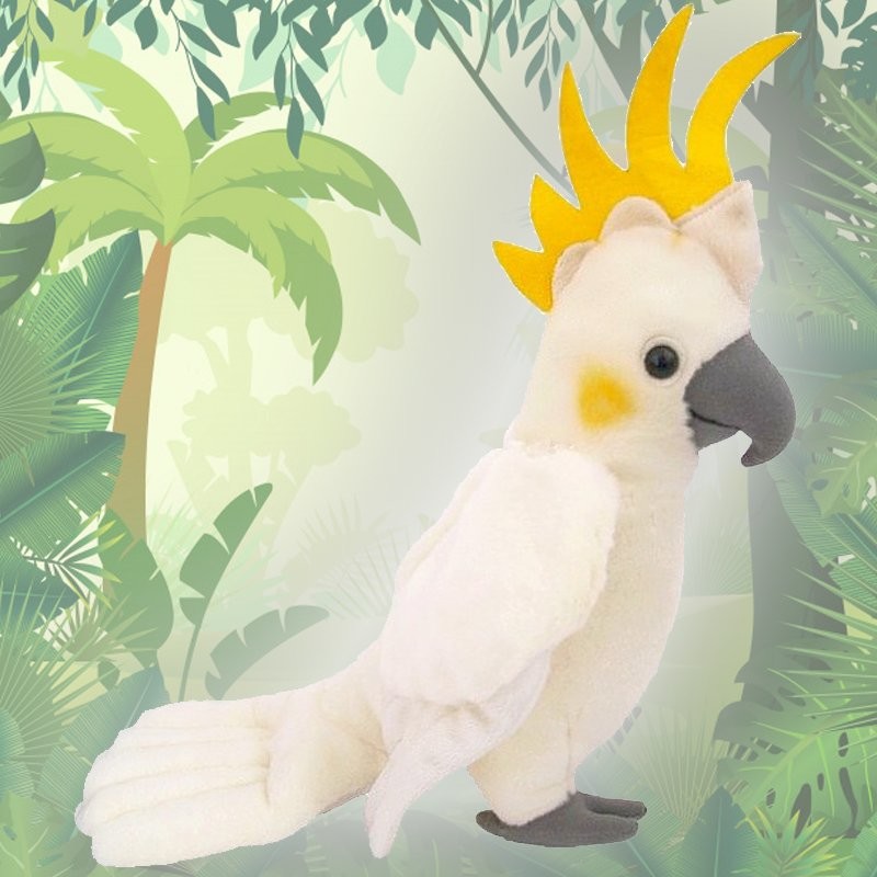Beppe Maskotka Pluszowa Papuga Kakadu 28cm 13741 $$$