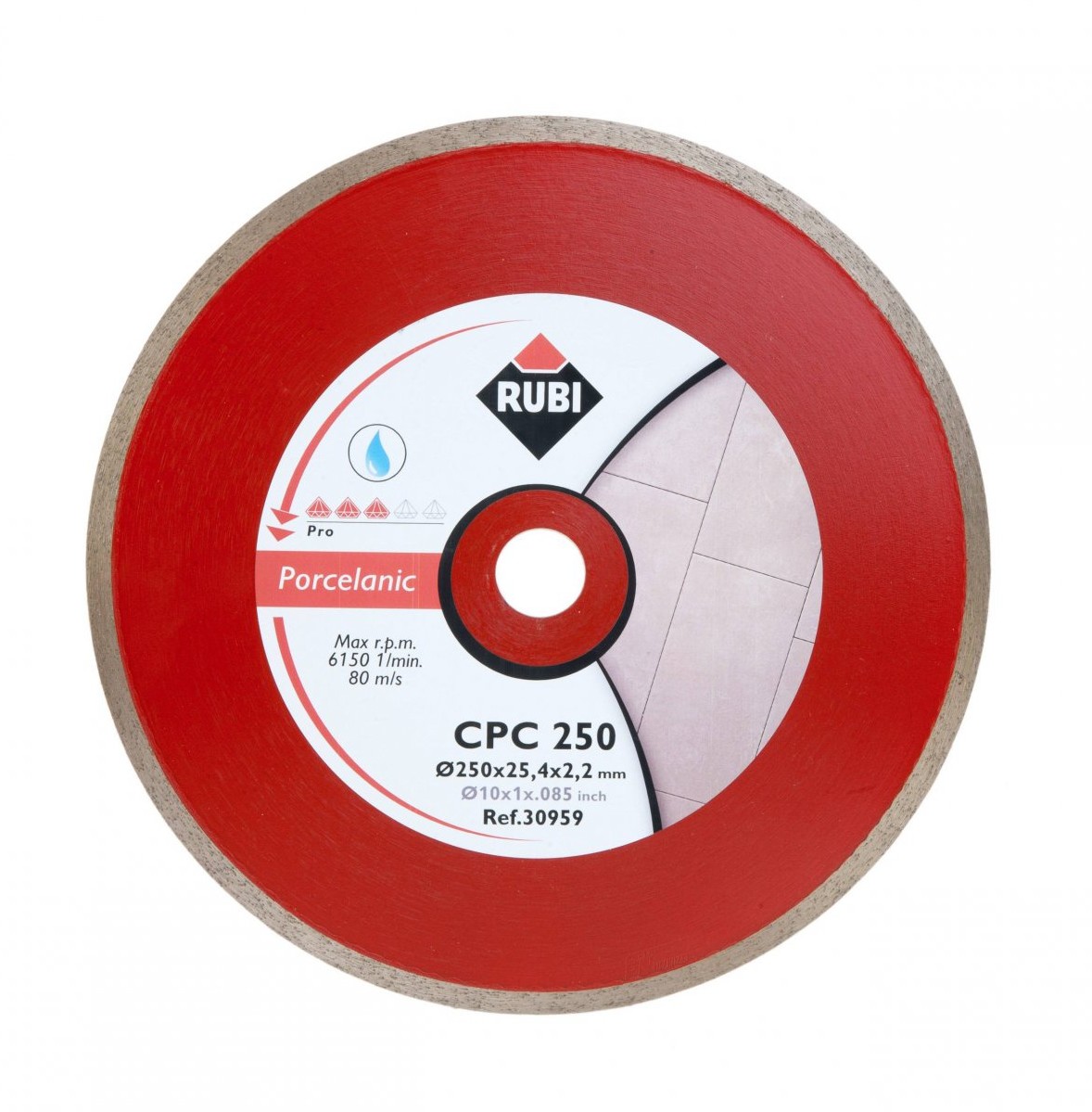 RUBI tarcza tnąca CPC PRO 250mm na mokro 30959