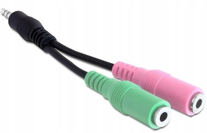 Delock Adapter mini Jack 4 pin - 2x mini Jack M-f
