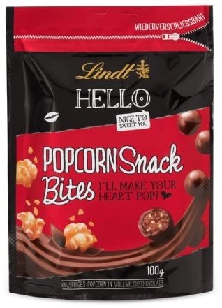 Lindt Czekoladki Hello Bites Popcorn 100g 92BB-64358