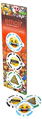 Official Emoji Oficjalny Emoji-Unisex piłka Poker Chip marker (3 sztuki), czerwony EMGC001