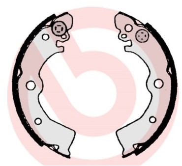 BREMBO Zestaw szczęk hamulcowych S 56 506