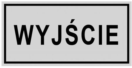 Znak informacyjny WYJŚCIE