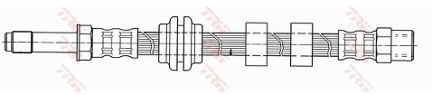 TRW Przewód hamulcowy elastyczny PHB345