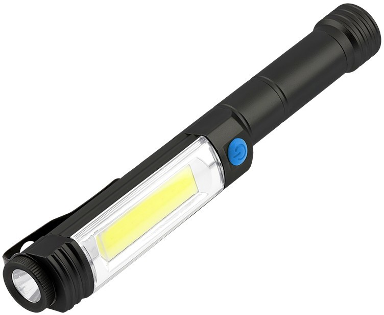 GTV Latarka LED PRZENOŚNA 3xAA, 6W, 400lm, 6400K, IP44, czarna