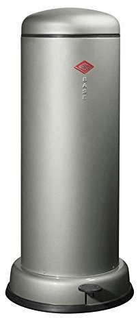 Wesco smlr Big odpady Baseboy pojemnik na odpady, stal nierdzewna, srebro nowe, 38 x 38 cm 134 731-03