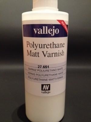 Vallejo Polyurethane Matt Varnish 200 ml. Lakier matowy poliuretanowy Vallejo 27651