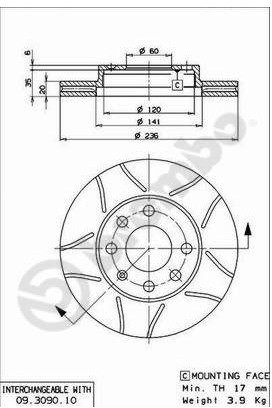 BREMBO 09.3090.75