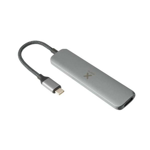 Xtorm XTORM Worx Adapter USB-C Hub 4-in-1 (pleciony kabel) szary KC_45981-0
