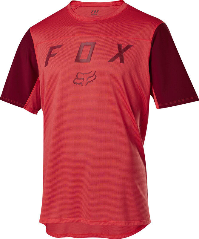 Fox Flexair Moth Koszulka z krótkim rękawem Mężczyźni, bright red XL 2020 Koszulki MTB i Downhill 22833-179-XL