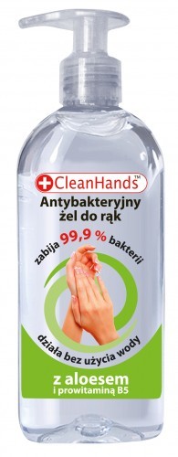 Clean Hands Żel antybakteryjny do rąk z aloesem 250ml - Clean Hands
