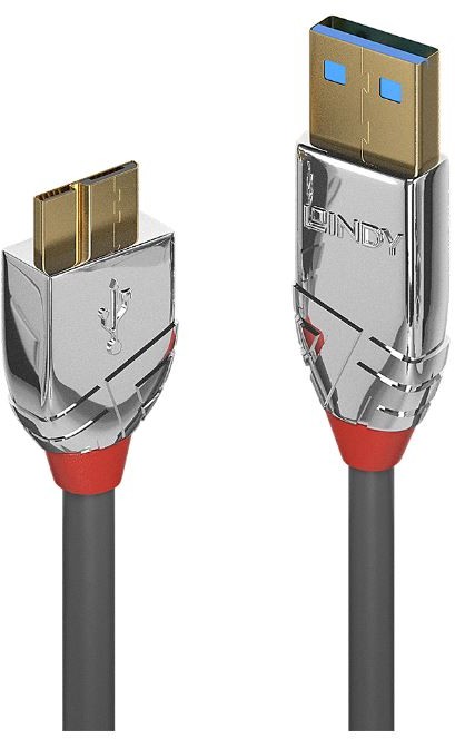 Lindy 36659 Kabel USB 3.0 typ A Micro B Cromo Line 3m LY-36659