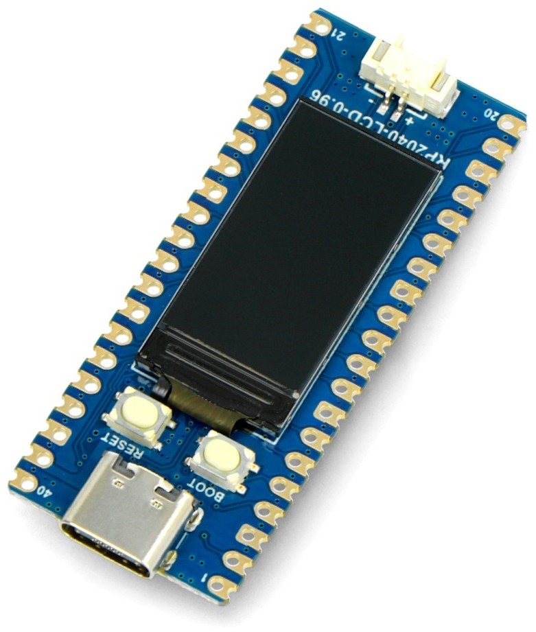 Waveshare RP2040-LCD-0.96 - płytka z mikrokontrolerem RP2040 i wyświetlaczem LCD IPS - Waveshare 20330 WSR-20537