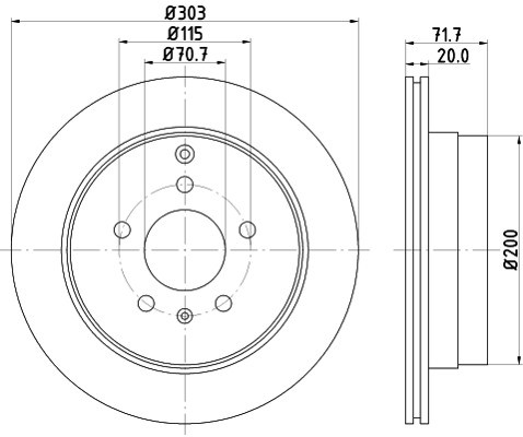 HELLA PAGID Tarcza hamulcowa PAGID 8DD355114-411