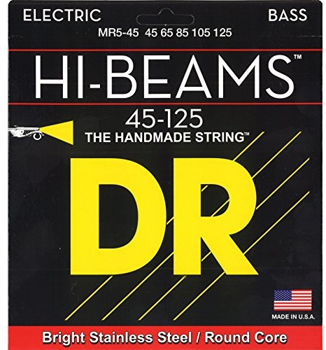 DR Hi Beam Bass Guitar Strings DR B HIBE MR5-45-125