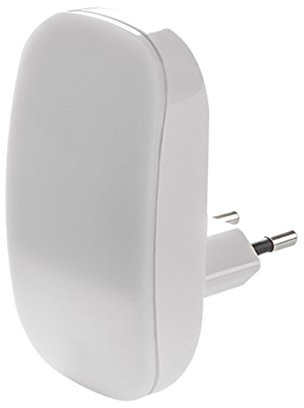 Unitec Mini mysz lampka nocna LED z czujnikiem zmierzchu, plastik, kolor biały, 18.5 x 11.5 x 6 cm (30022)