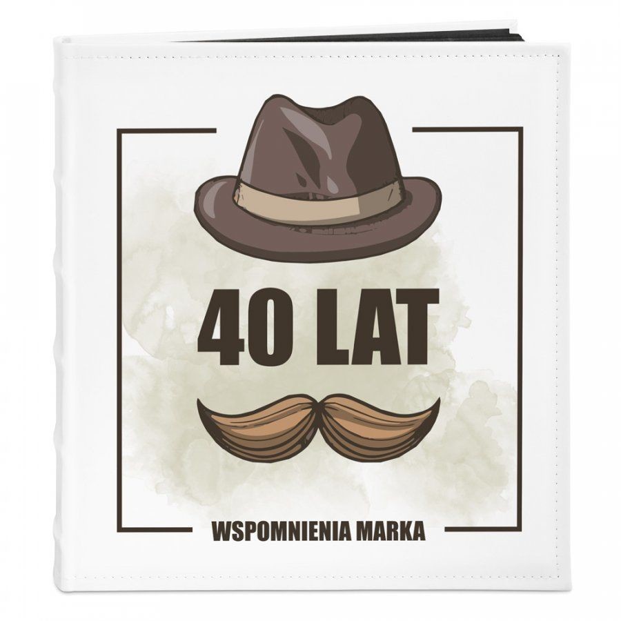 NA Murrano Album Zdjęcia Duży Męskie Wspomnienia Nadruk ALB-BC-BK-UV-022