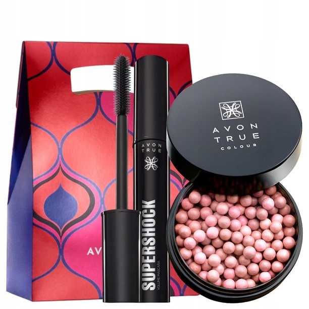 Avon Zestaw Tuszsupershock + Perełki Rozświetlając