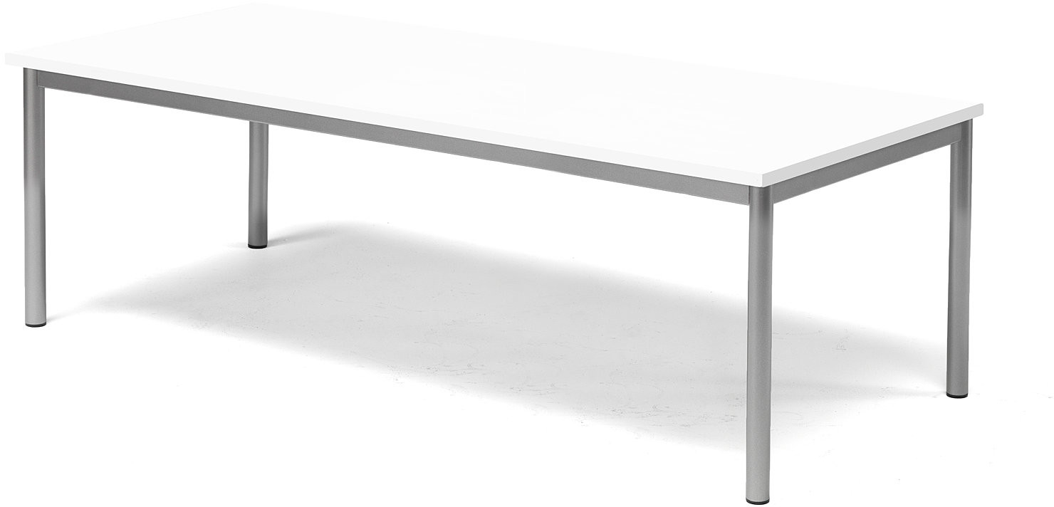 AJ Produkty Table Bors 1600x700h.500 mm. Frame black, tabletop white HPL, white A