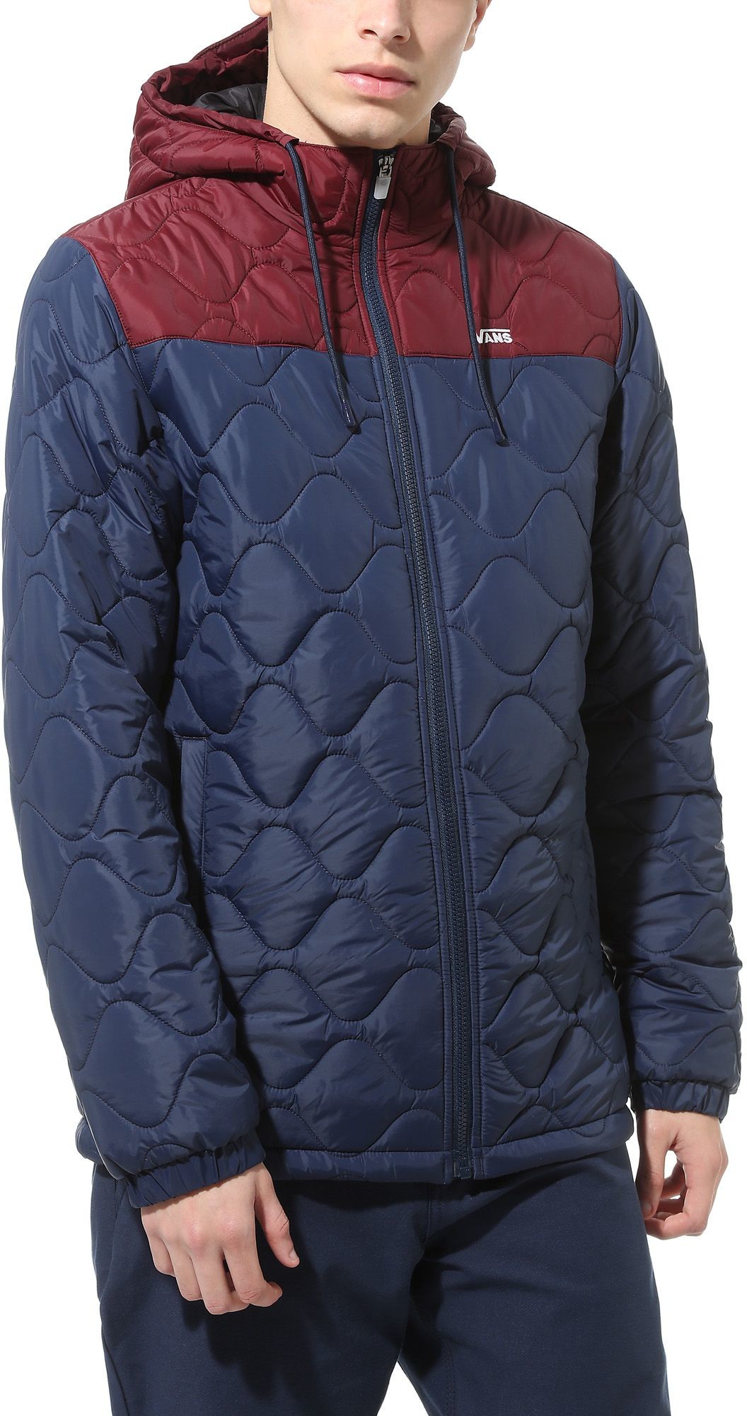 Vans kurtka street zimowa męska WOODCREST II Dress Blues/Port Royale