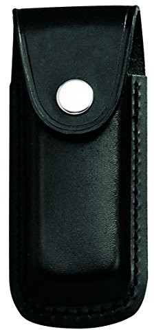 Herbertz Etui na nóż, czarna skórzana, pasek na eingeschnittene, dla noży o 13 cm długości trzonka 1010162410