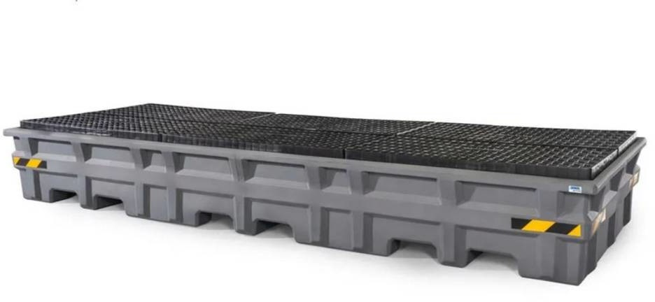 722 DENTA Wanna wychwytowa z polietylenu PE) na 3 IBC z kratą z PE 3737x1402x517 1000L 72279191 79191-uniw