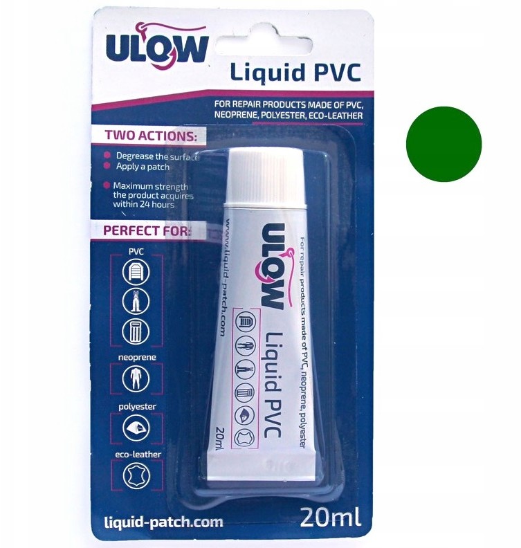 Płynna łatka Pvc klej do naprawy woderów zielony