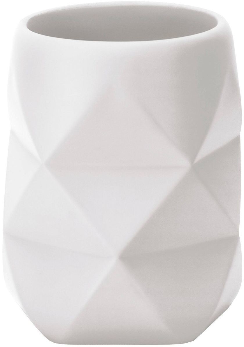 Kleine Wolke Kubek na szczoteczki do zębów Crackle White 4004478305731