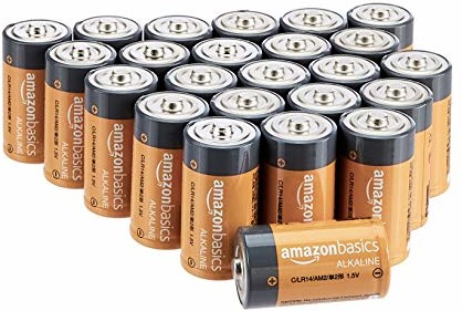 AmazonBasics Everyday baterie alkaliczne, typ C, 24 sztuki