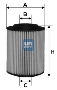 UFI FILTERS Filtr oleju UFI FILTERS 25.072.00