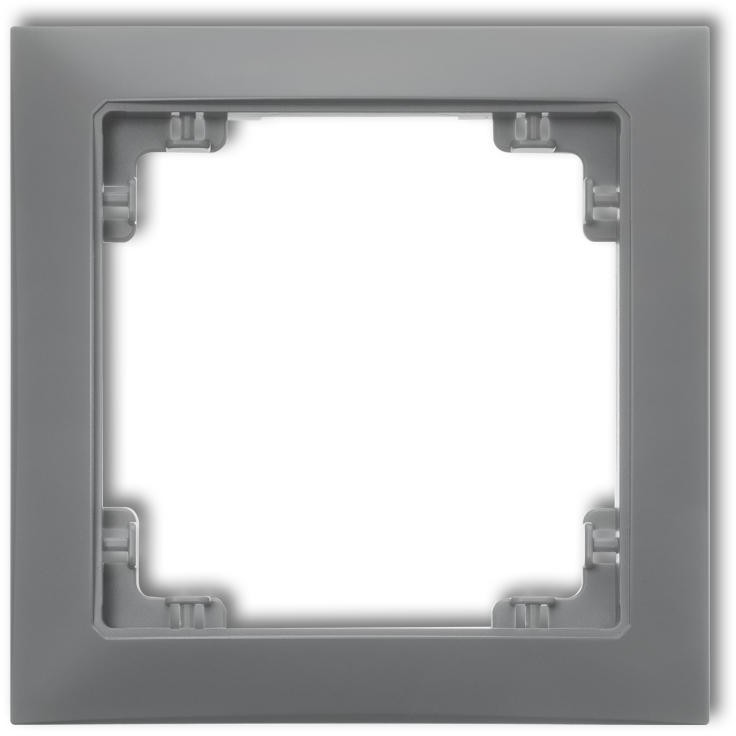 Karlik Deco Soft szary mat ramka 1-krotna 27DRSO-1 27DRSO-1