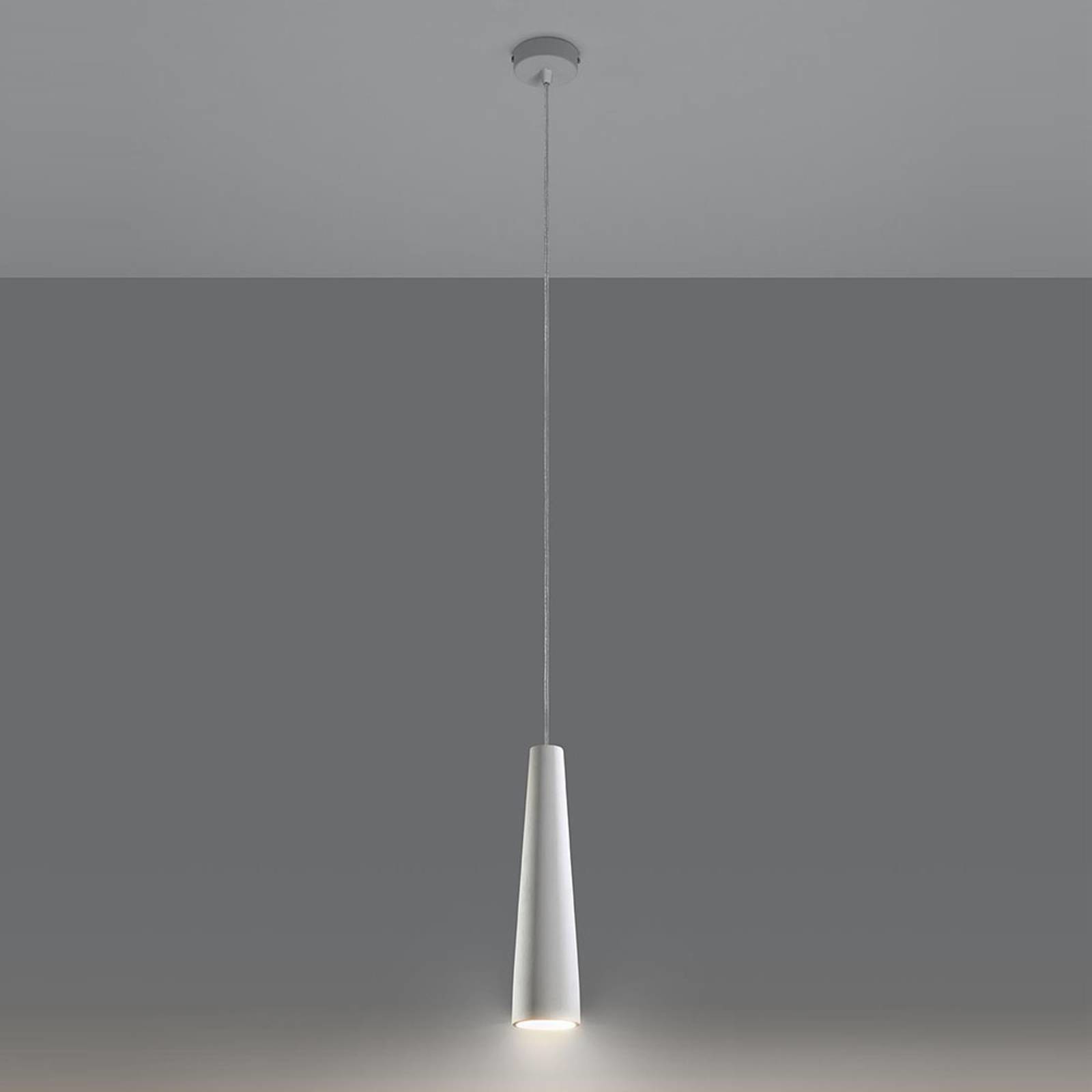 EULUNA Lampa wisząca Lectra ceramiczna w kształcie stożka