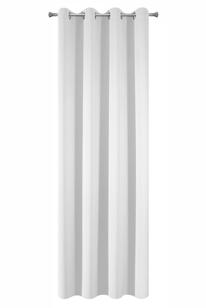 Euro Firany Zasłona 135 x 250 Dekoracyjna Parisa Biel 1201648