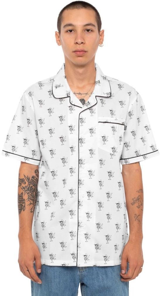 HUF koszula męska HUF BETTY BOOP) PAJAMA SHIRT White