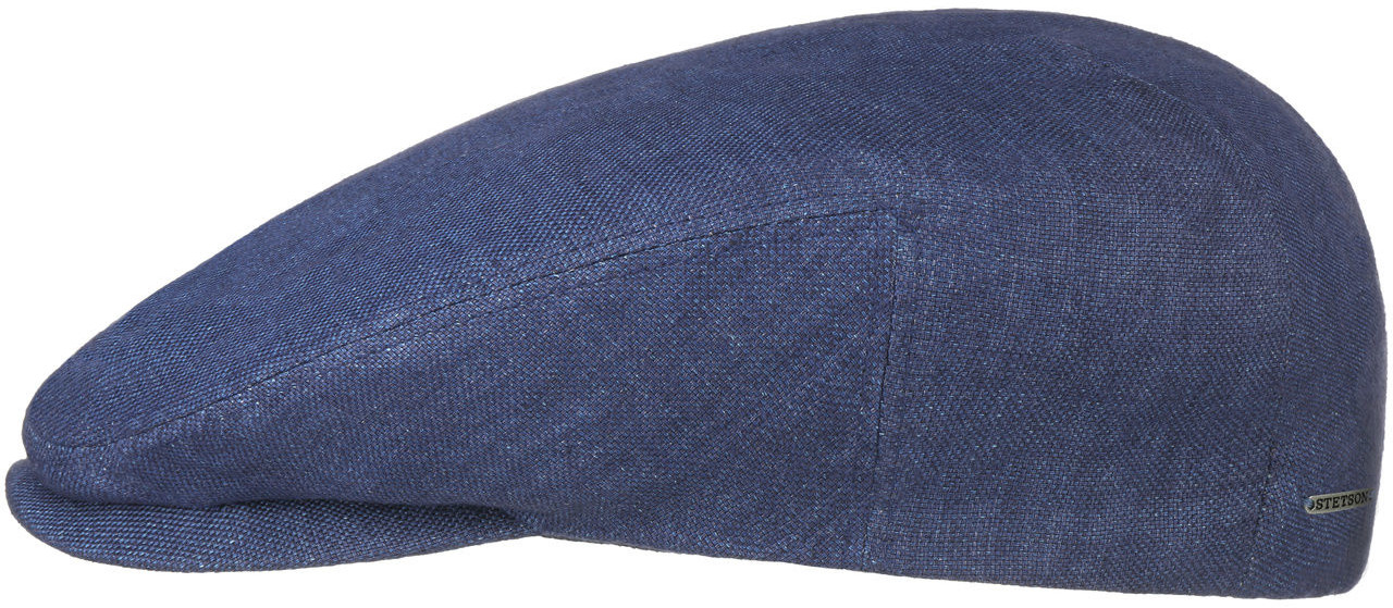 Płaski Kaszkiet Just Linen by Stetson, niebieski, 57 cm