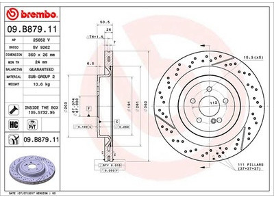 BREMBO 09.B879.11 09.B879.11