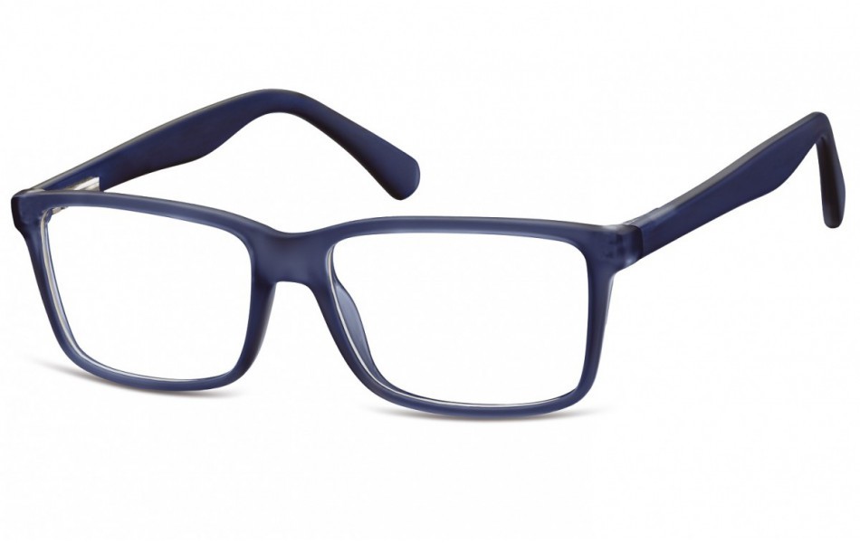 Sunoptic Okulary oprawki korekcyjne Nerdy zerówki Flex CP162G granatowe