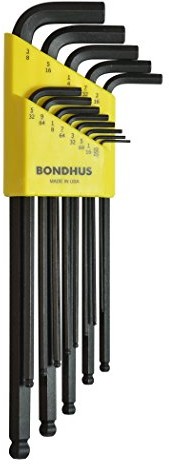 Bondhus Kąt bondhus zestaw kluczy głowica kulowa blx13 X L, CAL, 13-częściowy, bardzo długie, 16037 16037