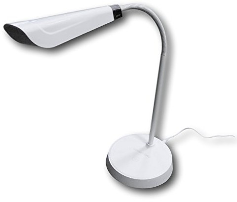 Grundig lampa 871125215714, lampka LED na biurko, plastik, biały, 14 x 14 x 48 cm 871125215714
